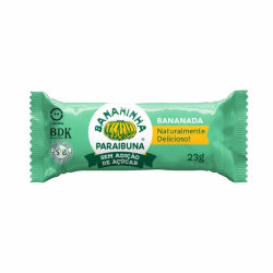 Bananada Bananinha Paraibuna Sem Açúcar Vegano Sem Conservantes 23g