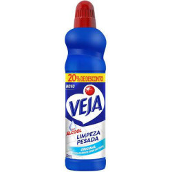 LIMPADOR LIMPEZA PESADA COM ÁLCOOL ORIGINAL VEJA FRASCO 500ML GRÁTIS 20% DE DESCONTO