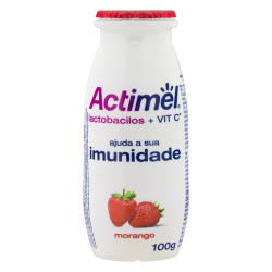 PACK LEITE FERMENTADO PARCIALMENTE DESNATADO MORANGO ACTIMEL FRASCO 600G 6 UNIDADES