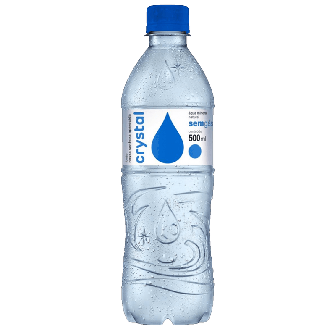 ÁGUA MINERAL NATURAL SEM GÁS CRYSTAL GARRAFA 500ML