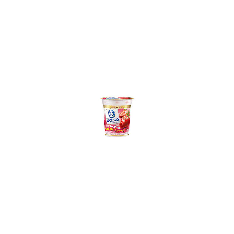 IOGURTE INTEGRAL MORANGO BATAVO PEDAÇOS COPO 100G