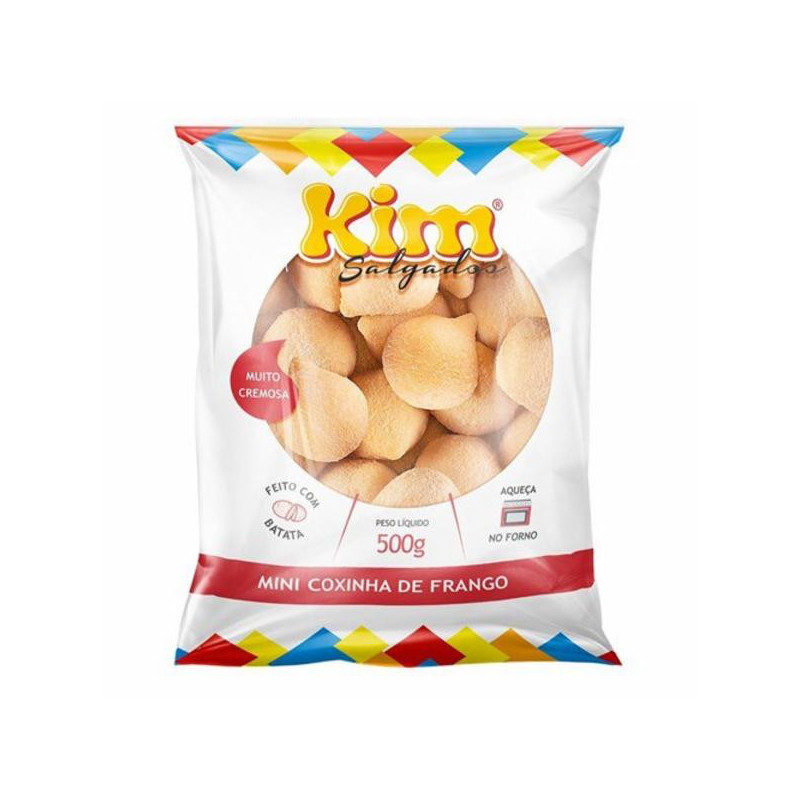 MINI COXINHA CONGELADA FRANGO KIM PACOTE 500G