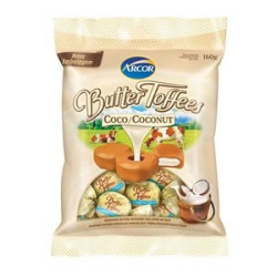 BALA COCO BUTTER TOFFEES PACOTE 90G