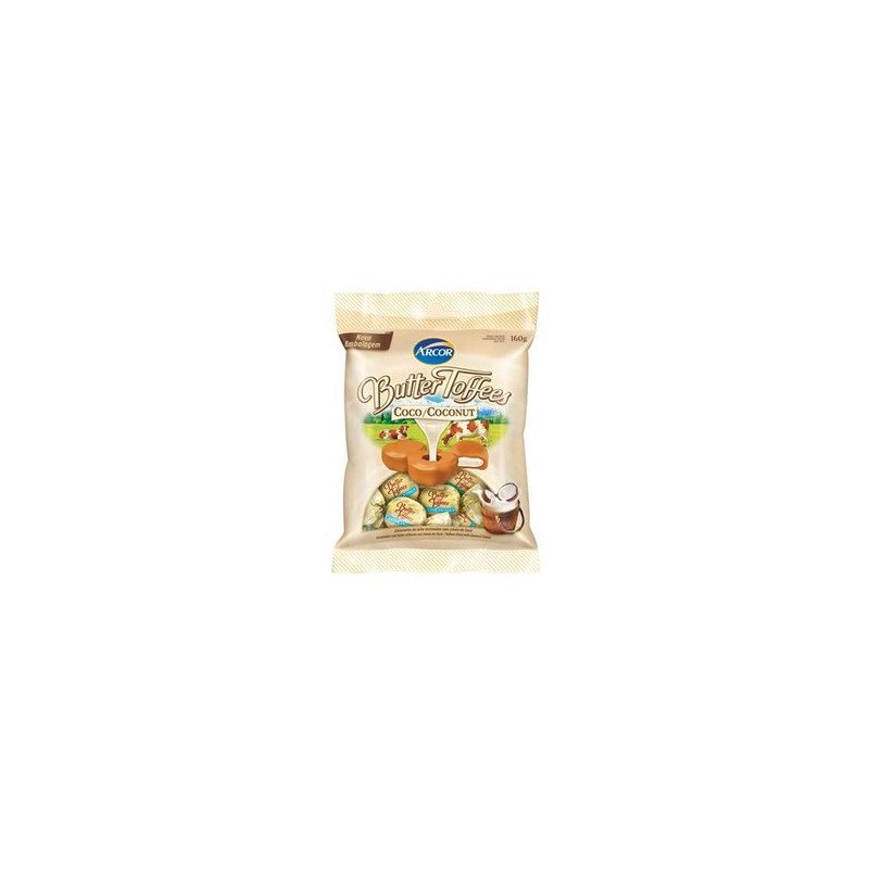 BALA COCO BUTTER TOFFEES PACOTE 90G