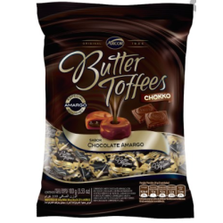 BALA CHOCOLATE RECHEIO CHOCOLATE 53% CACAU BUTTER TOFFEES INTENSE PACOTE 90G