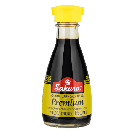 MOLHO DE SOJA SAKURA PREMIUM VIDRO 150ML