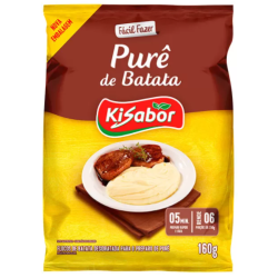 PURÊ DE BATATA INSTANTÂNEO KISABOR PACOTE 160G