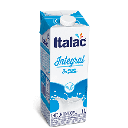 LEITE UHT INTEGRAL 1L COM TAMPA ITALAC