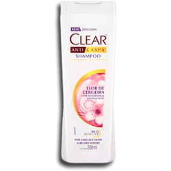 SHAMPOO ANTICASPA FLOR DE CEREJEIRA CLEAR FRASCO 200ML