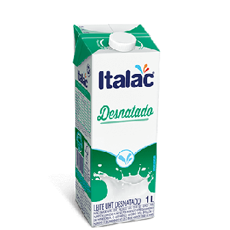 LEITE UHT DESNATADO 1L COM TAMPA ITALAC