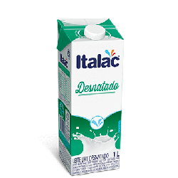 LEITE UHT DESNATADO 1L COM TAMPA ITALAC
