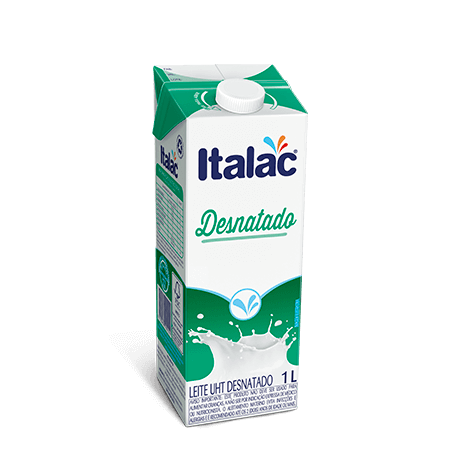 LEITE UHT DESNATADO 1L COM TAMPA ITALAC