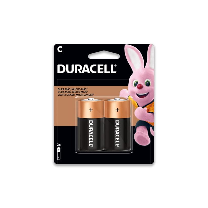 PILHA ALCALINA C MN 1400B2 DURACELL 2 UNIDADES 1,5V