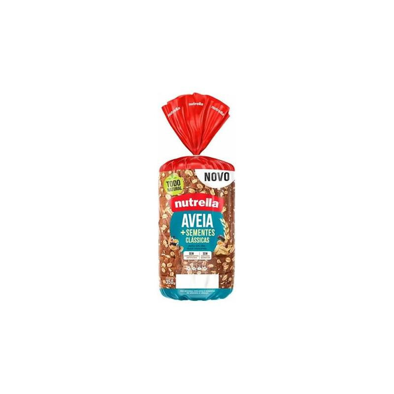 PÃO INTEGRAL AVEIA E SEMENTES CLÁSSICAS NUTRELLA PACOTE 350G
