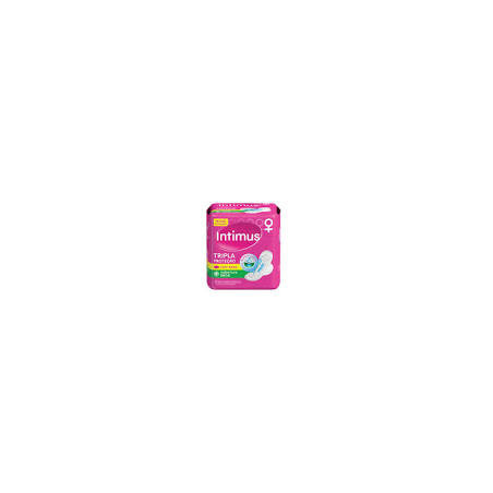 ABSORVENTE COM ABAS SECA INTIMUS TRIPLA PROTEÇÃO PACOTE 8 UNIDADES