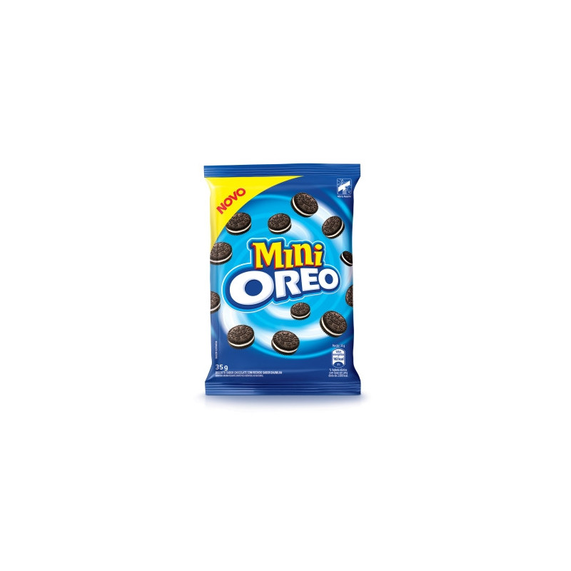 MINIBISCOITO CHOCOLATE RECHEIO BAUNILHA OREO PACOTE 35G