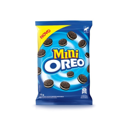 MINIBISCOITO CHOCOLATE RECHEIO BAUNILHA OREO PACOTE 35G