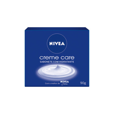 SABONETE BARRA HIDRATANTE NIVEA CREME CARE CAIXA 90G