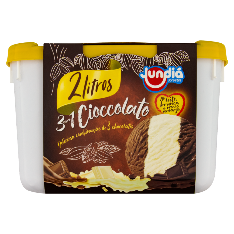 SORVETE CIOCCOLATO JUNDIÁ POTE 2L