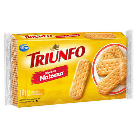 BISCOITO MAIZENA TRIUNFO PACOTE 345G