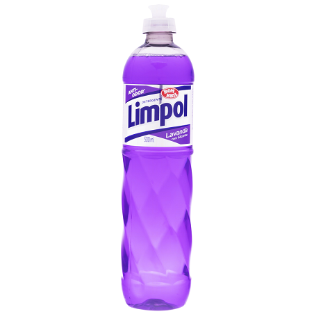 DETERGENTE LÍQUIDO LAVANDA LIMPOL SQUEEZE 500ML
