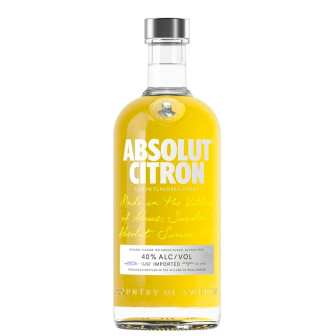 VODKA DESTILADA SABORIZADA CITRON ABSOLUT GARRAFA 750ML