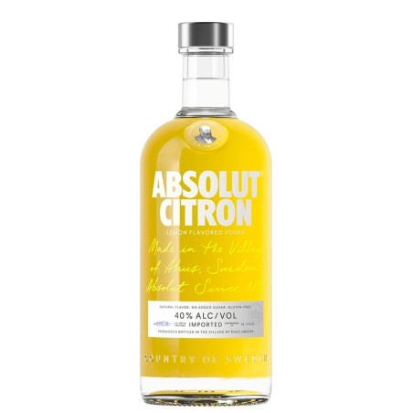 VODKA DESTILADA SABORIZADA CITRON ABSOLUT GARRAFA 750ML