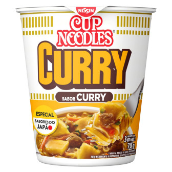 MACARRÃO INSTANTÂNEO CURRY CUP NOODLES COPO 70G