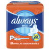 ABSORVENTE COM ABAS SECA ALWAYS PEQUENO PACOTE 8 UNIDADES