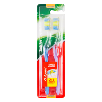ESCOVA DENTAL MACIA TWISTER COLGATE 2 UNIDADES