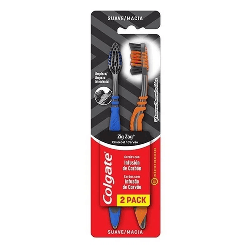 ESCOVA DENTAL MACIA INFUSÃO DE CARVÃO COLGATE ZIG ZAG 2 UNIDADES