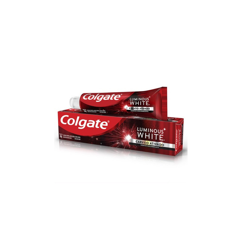 CREME DENTAL CARVÃO ATIVADO DAZZLING MINT COLGATE LUMINOUS WHITE CAIXA 60G