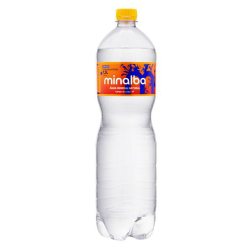 ÁGUA MINERAL NATURAL COM GÁS MINALBA GARRAFA 1,5L