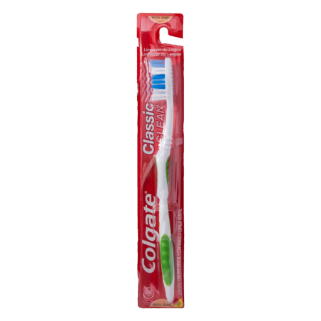 ESCOVA DENTAL MACIA COLGATE CLASSIC CLEAN CABEÇA NORMAL