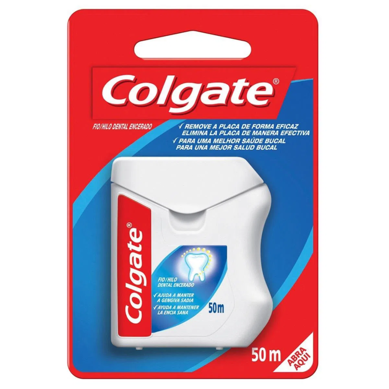FIO DENTAL ENCERADO COLGATE 50M