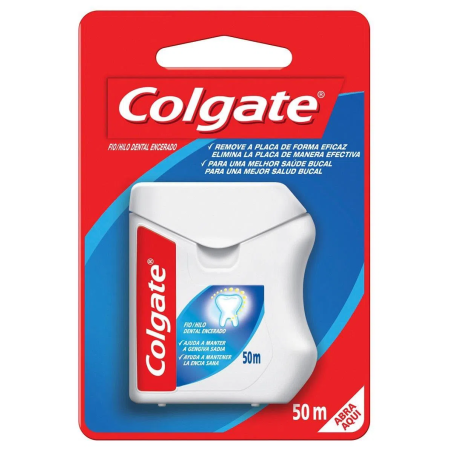FIO DENTAL ENCERADO COLGATE 50M