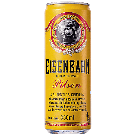 CERVEJA PILSEN PURO MALTE EISENBAHN LATA 350ML