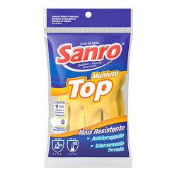LUVA USO GERAL SANRO G TOP AMARELA