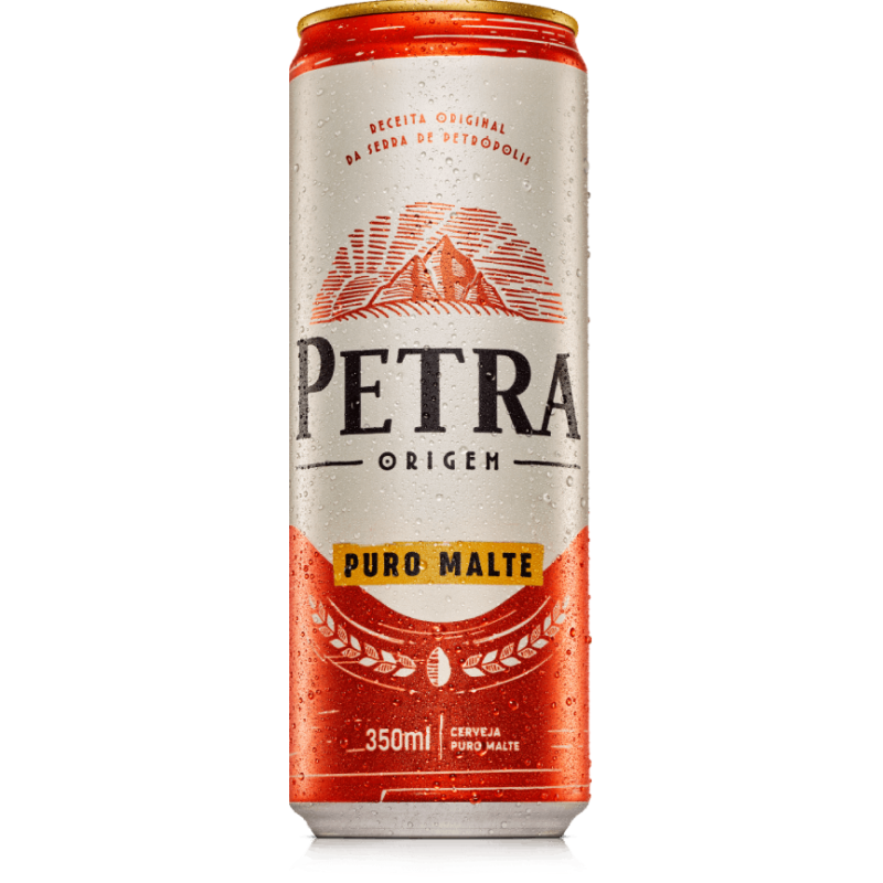 CERVEJA PURO MALTE PETRA ORIGEM LATA 350ML