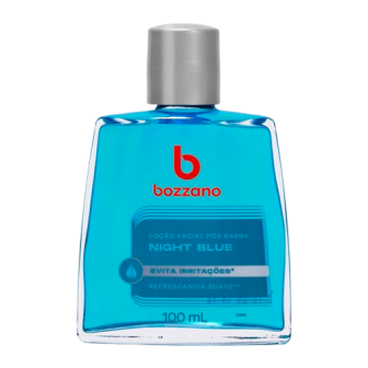 LOÇÃO PÓS-BARBA FACIAL NIGHT BLUE BOZZANO FRASCO 100ML