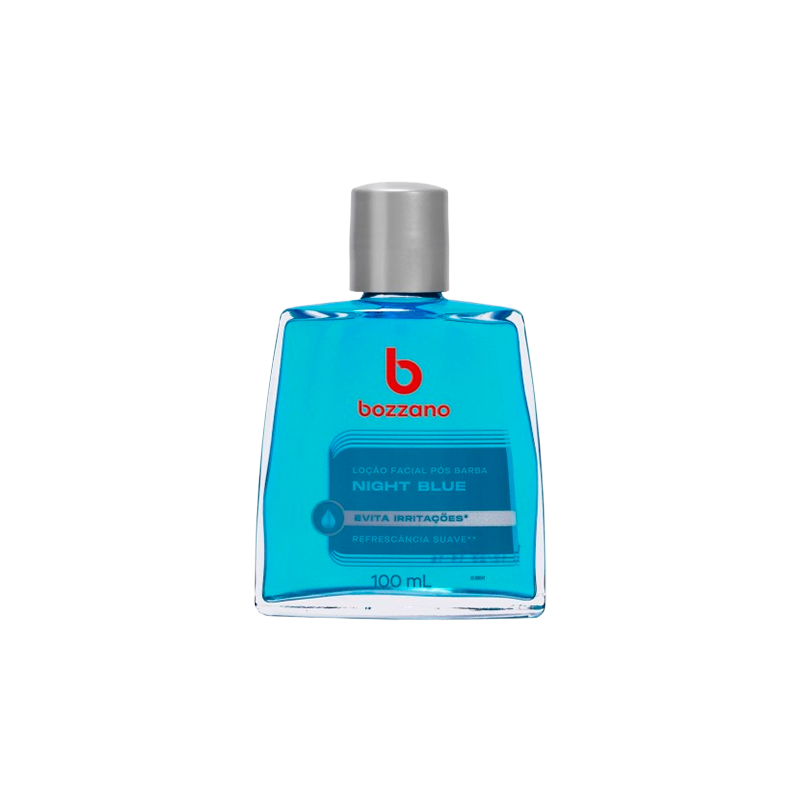 LOÇÃO PÓS-BARBA FACIAL NIGHT BLUE BOZZANO FRASCO 100ML