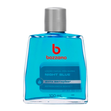 LOÇÃO PÓS-BARBA FACIAL NIGHT BLUE BOZZANO FRASCO 100ML