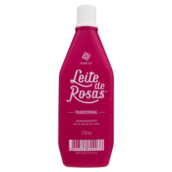 LOÇÃO DE LIMPEZA TRADICIONAL LEITE DE ROSAS 170ML