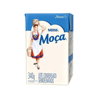 LEITE CONDENSADO SEMIDESNATADO MOÇA CAIXA 340G