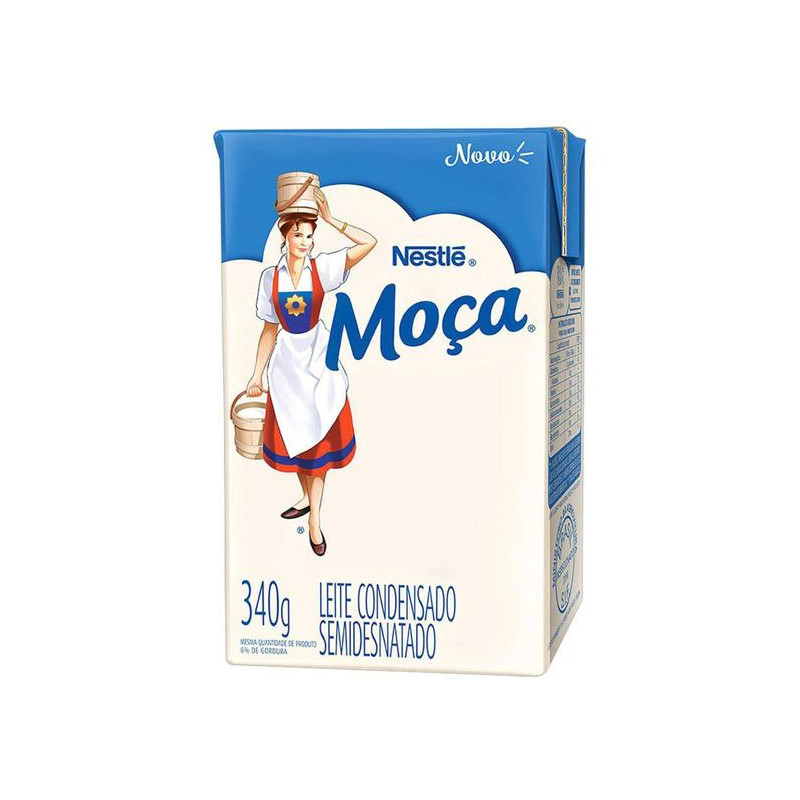 LEITE CONDENSADO SEMIDESNATADO MOÇA CAIXA 340G