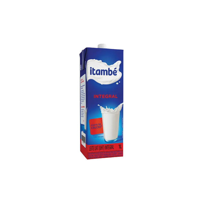 LEITE UHT INTEGRAL ITAMBÉ CAIXA COM TAMPA 1L