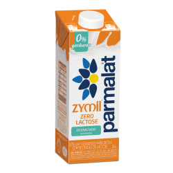 LEITE UHT DESNATADO ZERO LACTOSE PARMALAT ZYMIL CAIXA COM TAMPA 1L