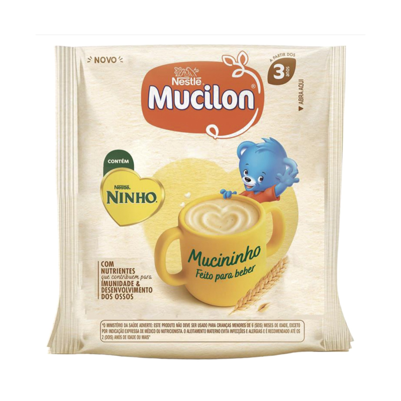 PO PARA PREPARO DE BEBIDA COM CEREAL MUCILON MUCININHO PACOTE 560G