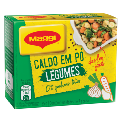 CALDO PÓ LEGUMES MAGGI CAIXA 35G 5 UNIDADES