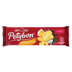 MACARRÃO DE SÊMOLA COM OVOS ESPAGUETE 8 PETYBON PACOTE 500G